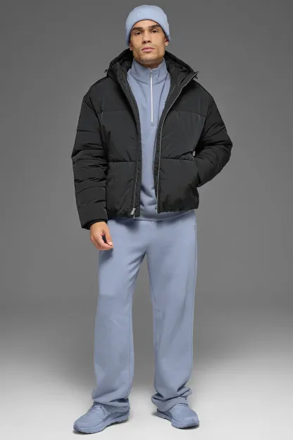 Crinkle Nylon Hooded Stage Puffer