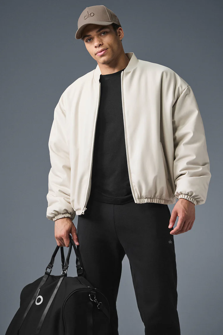 Faux Leather Premier Bomber
