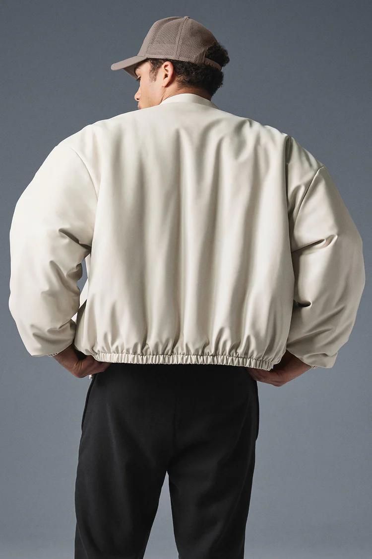 Faux Leather Premier Bomber