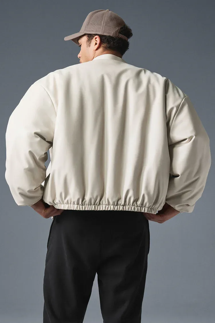 Faux Leather Premier Bomber