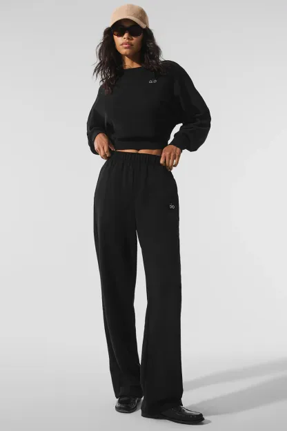 BeigeAccolade Crop-Pullover mit Rundhalsausschnitt