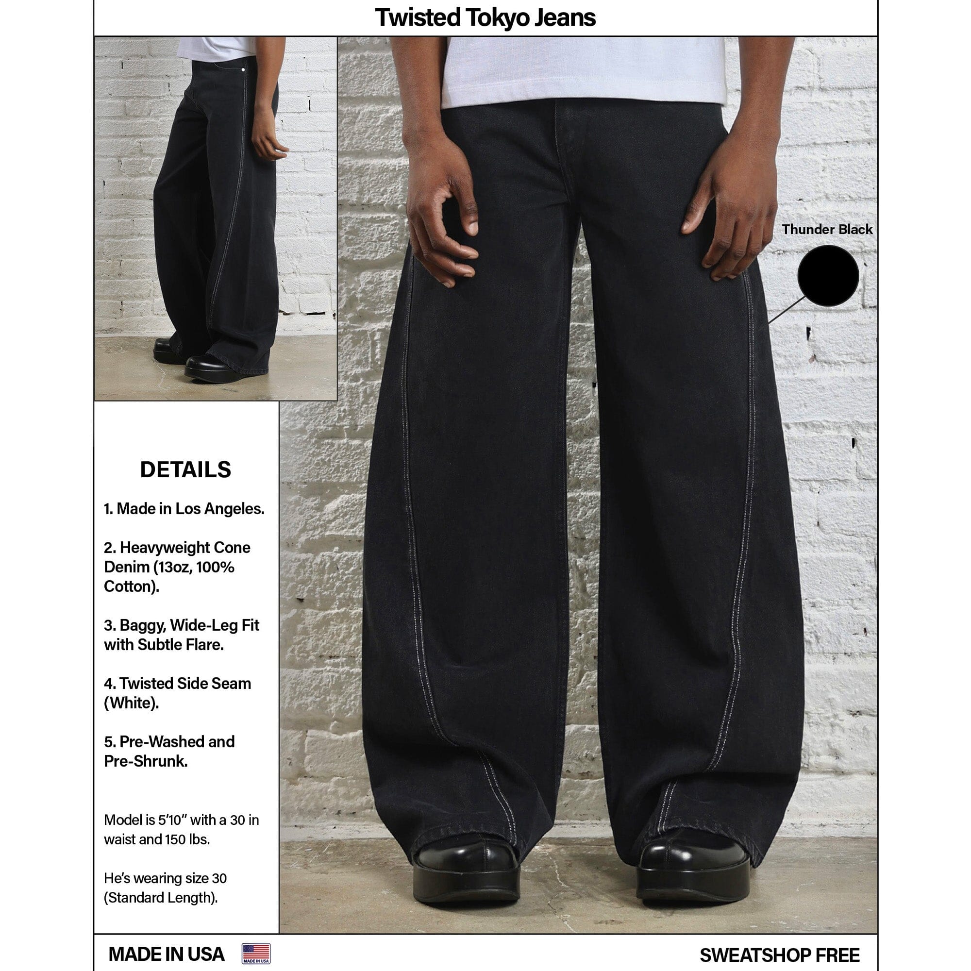 Twisted Tokyo Dad Jeans | Baggy, Wide-Leg