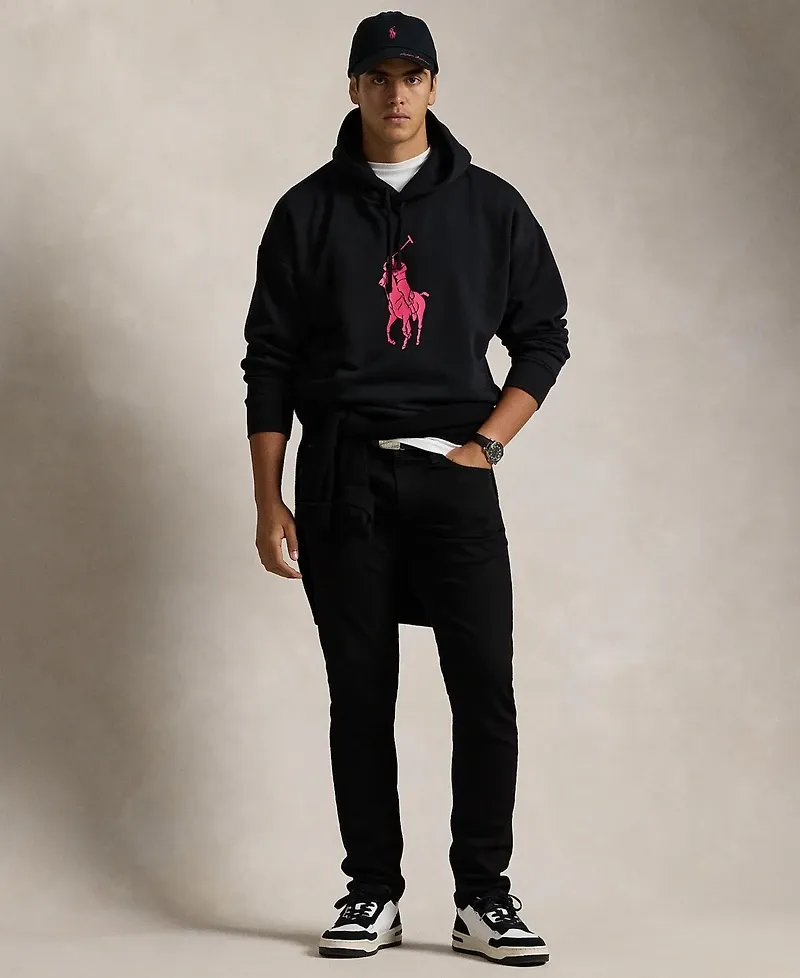 Men's Pink Pony Relaxed-Fit Hoodie