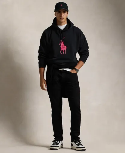 Men's Pink Pony Relaxed-Fit Hoodie