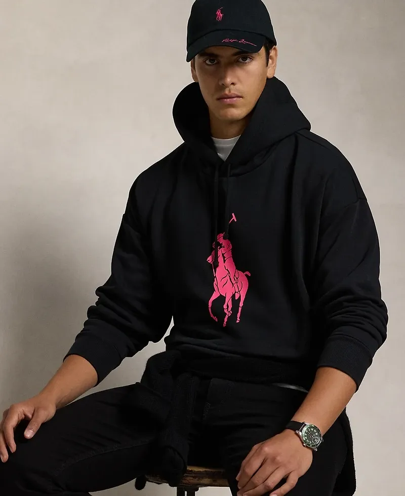 Men's Pink Pony Relaxed-Fit Hoodie