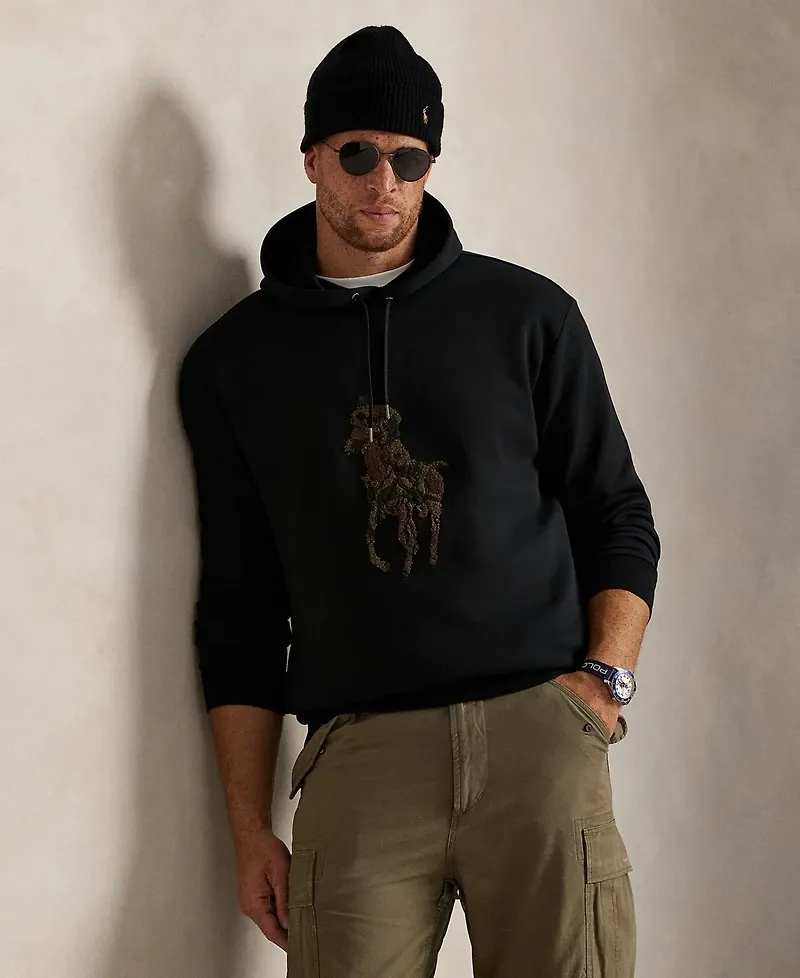 Men's Big & Tall Camo Pony Double-Knit Hoodie