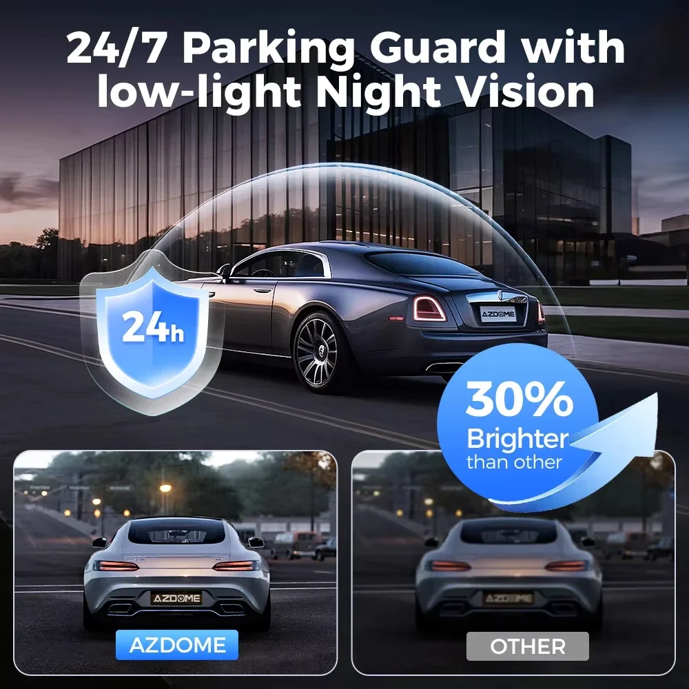 Dash Cam Ultra HD 4*1080P 4CH Car DVR 12”Touch IPS Built-in GPS Wifi 24H Parking Monitor Night Vision Car Camera Video Recorder