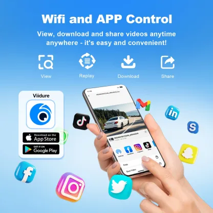 1080P WiFi Dash Cam for Car DVR Camera Mini Video Recorder HD Night Vision Front Car Camera 24H Parking Mode Wide Angle Dashcam