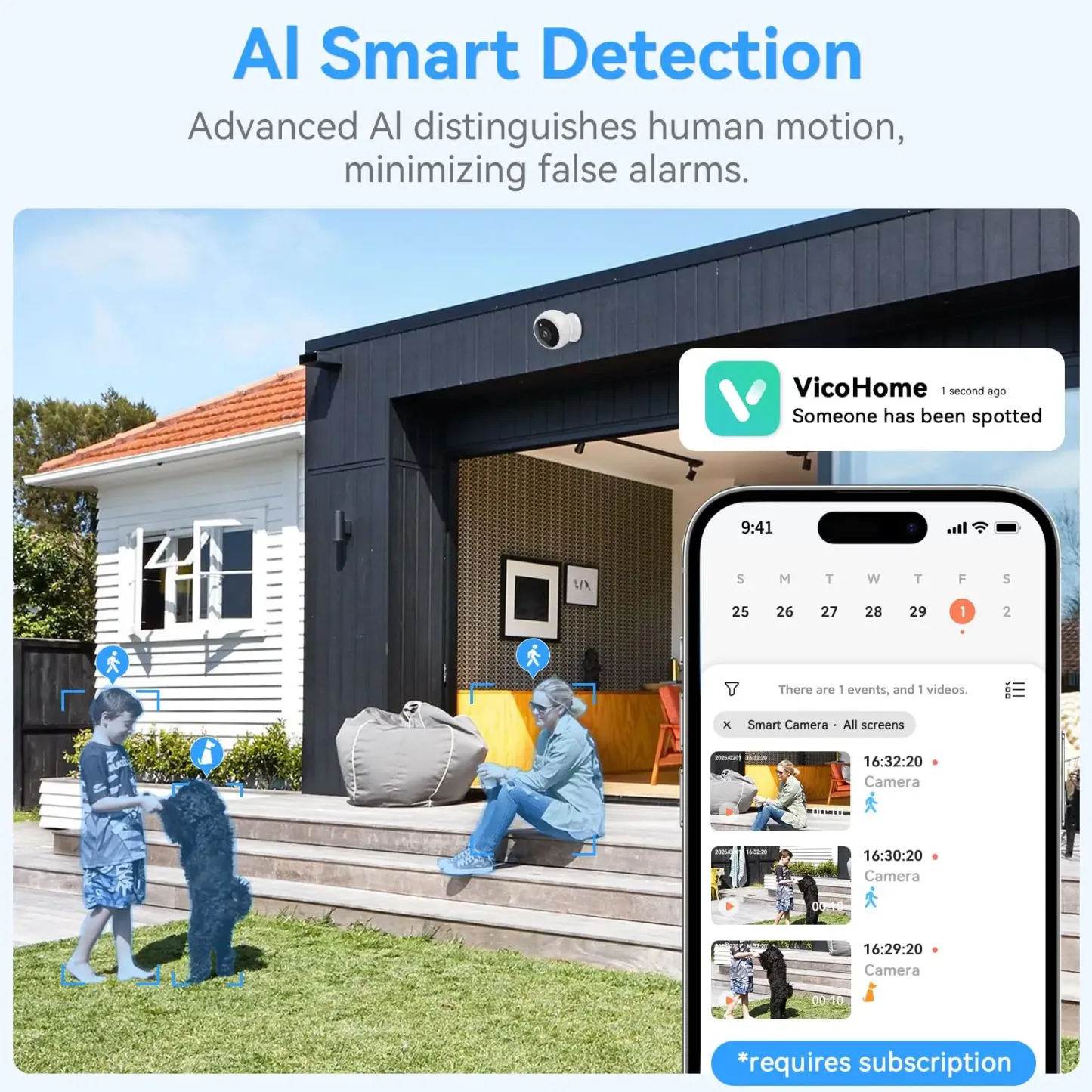 2K Wifi Magnetic Battery Security Camera Indoor/Outdoor 5MP Wireless IP Camera Color Night Vision Motion Tracking Surveillance