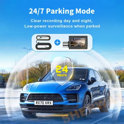 2 Channel Dash Cam 4K+4K Dual Dash Camera for Cars with 5GHz WiFi & GPS WDR Recorder Car DVR IR Night Vision 24H Parking Mode