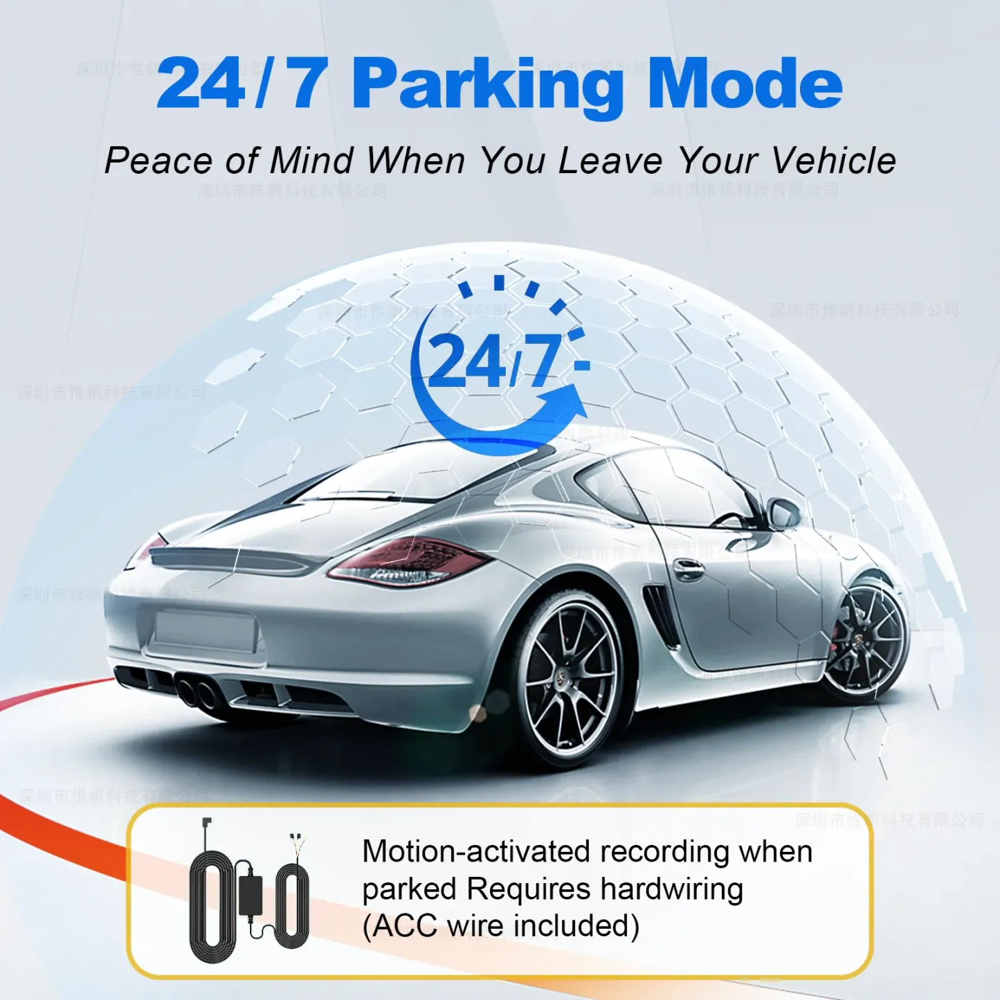 4K+2K 2 Channel Dash Cam for Cars ADAS Touch Screen Front Rear Car Camera Built-in GPS WiFi 24H Parking Mode Black Box Car DVR