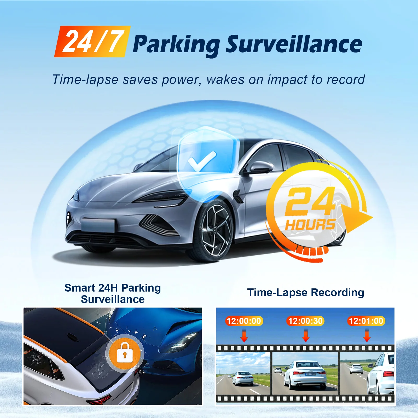 4K Dash Cam Auto Dashcam Mini Front GPS Car Camera G-Sensor WiFi WDR Night Vision 24H Parking Monitor Car DVR Video Recording