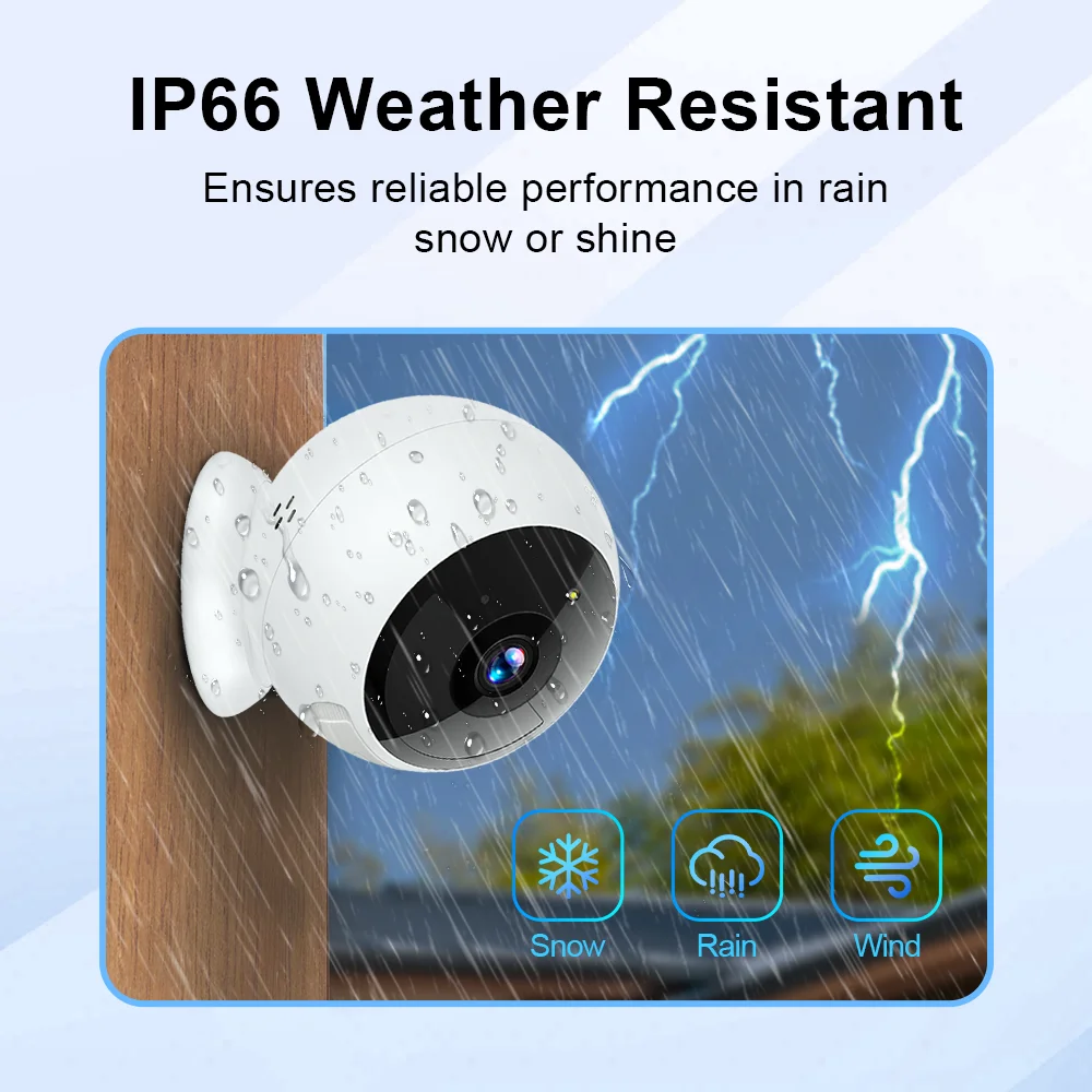 2K Wifi Magnetic Battery Security Camera Indoor/Outdoor 5MP Wireless IP Camera Color Night Vision Motion Tracking Surveillance