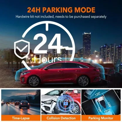 4K Dash Cam for Cars 5G WiFi GPS Car DVR 2 Channel Front and Rear 2.5K Car Camera IR Night Vision Driving Auto Video Recorder