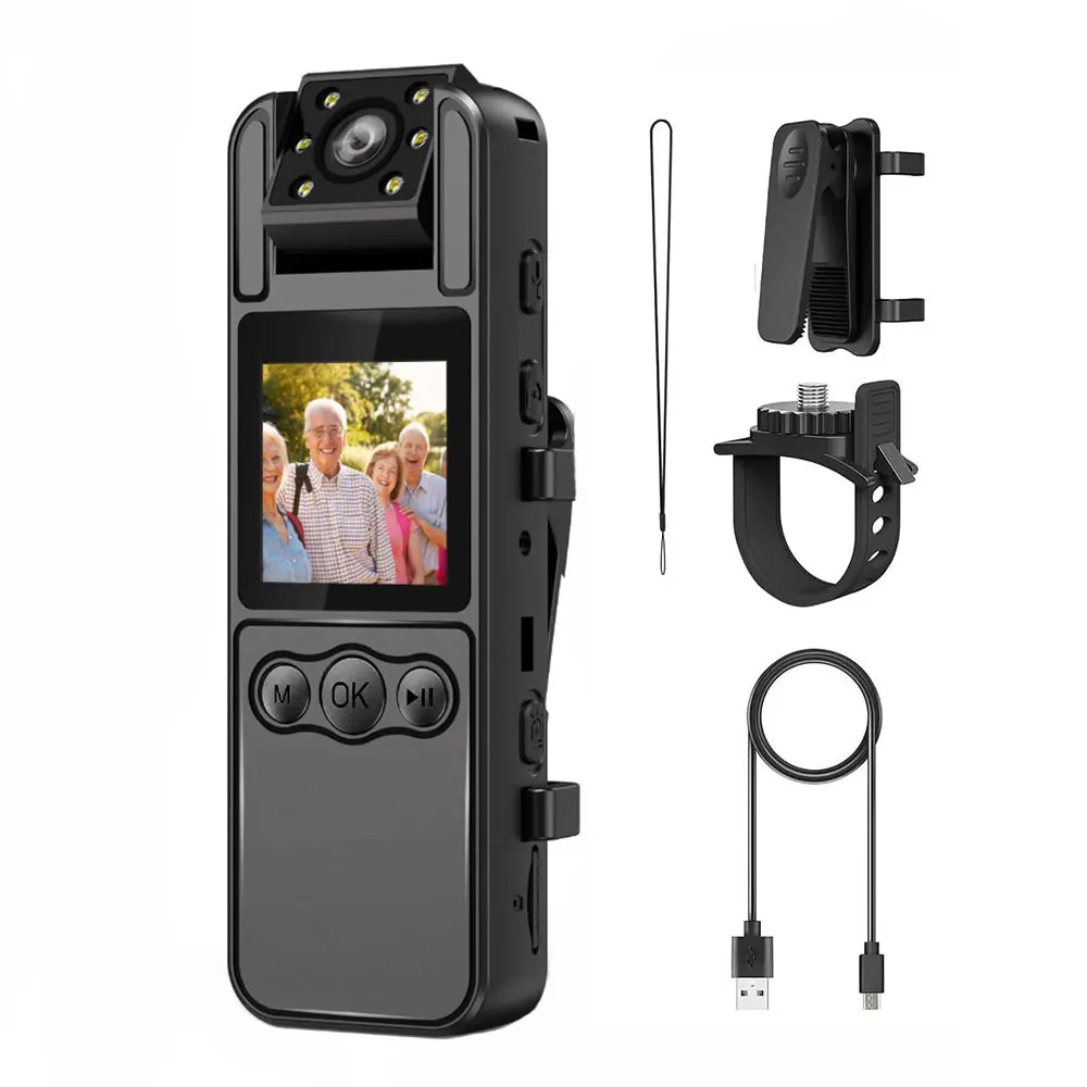 4k Action Camera Outdoor 180° Rotate Wifi Sport Camera Portable Wearable Mini Body Worn Cam Travel Vlog Bicycle Driver Recorder