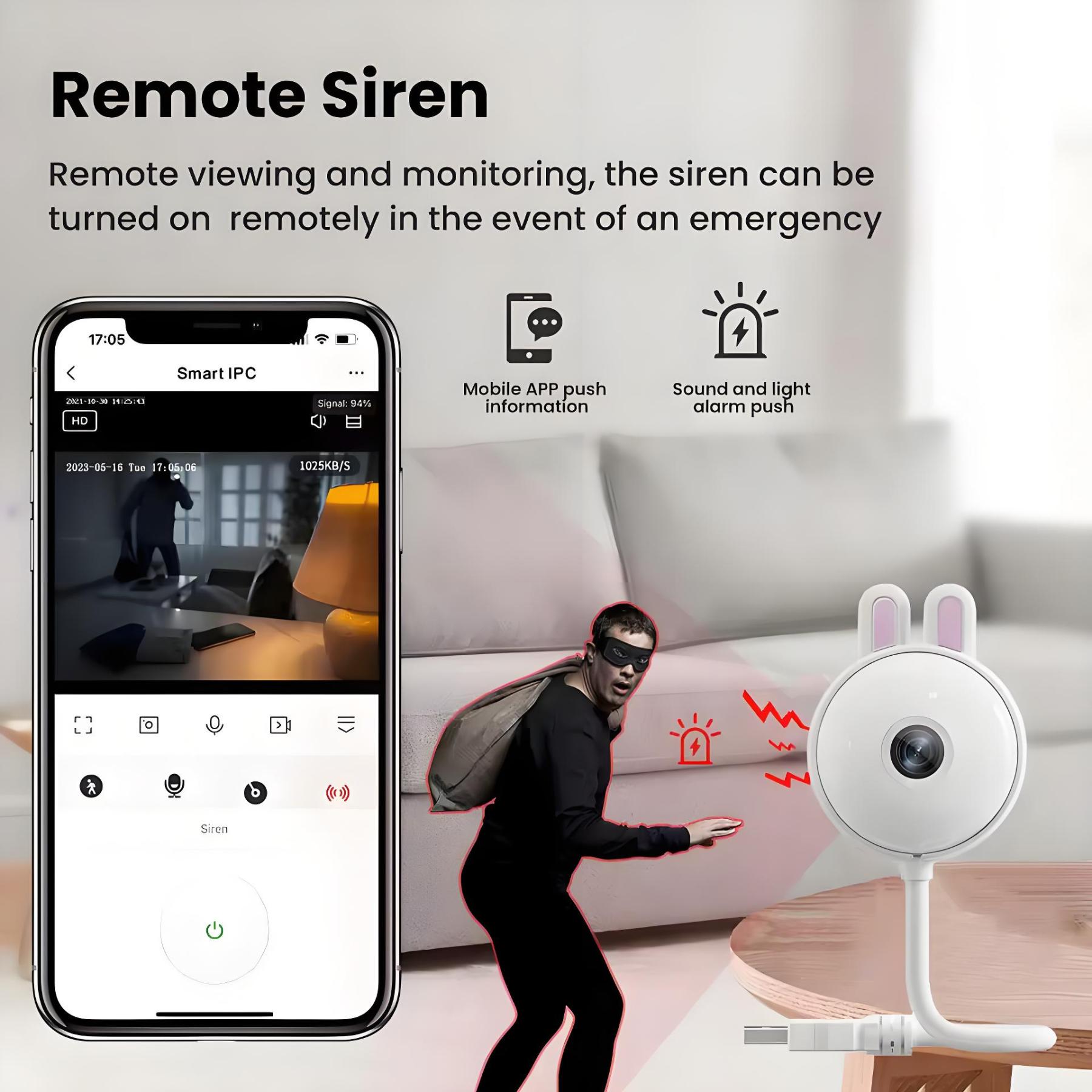 Mini WiFi Camera 2K Indoor Wireless USB Light Bulb Baby Monitor Home Security IP Camera Surveillance Auto Tracking Babe Cam