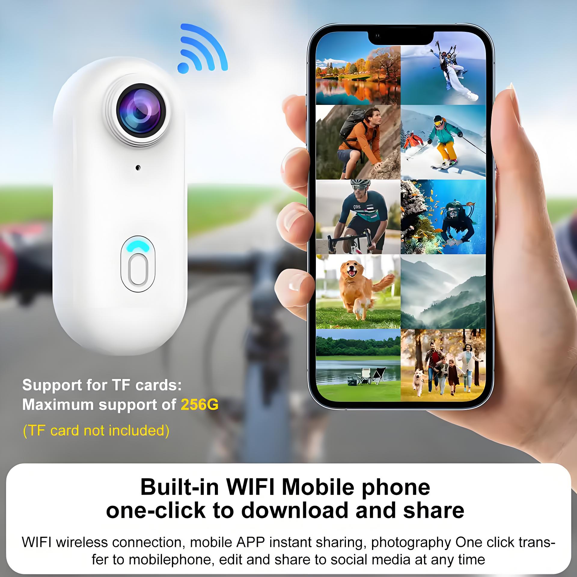 4K Bodycam Mini Camera Outdoor Action Bike Sport Magnetic Wearable Camera Wifi Waterproof Vlog Body Helmet Camera for Cycling