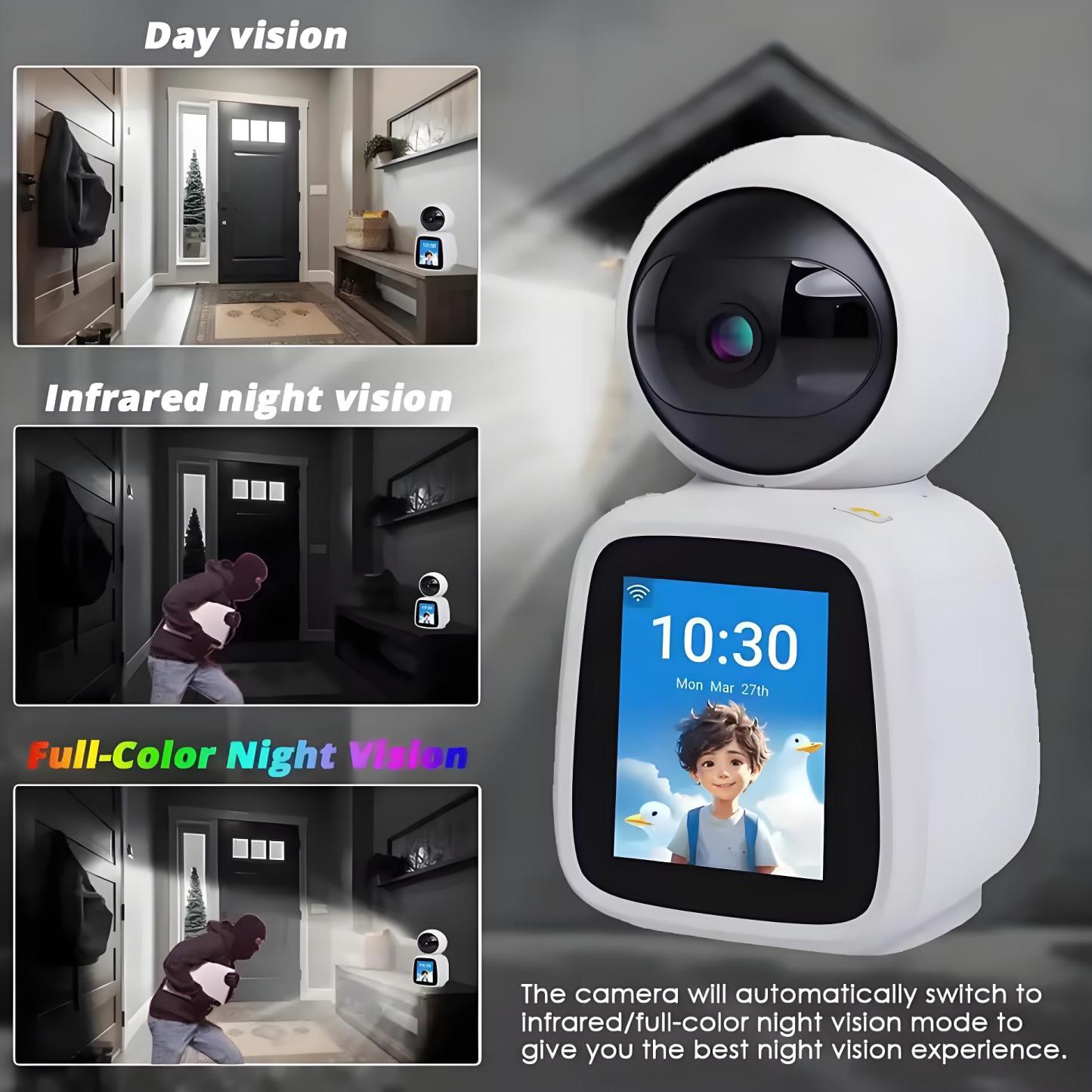 Tuya Wifi IP Camera PTZ Indoor 4MP Two-way Voice Video Call Monitoring Cam Baby Monitor 1080P HD Color Night Vision Surveillance