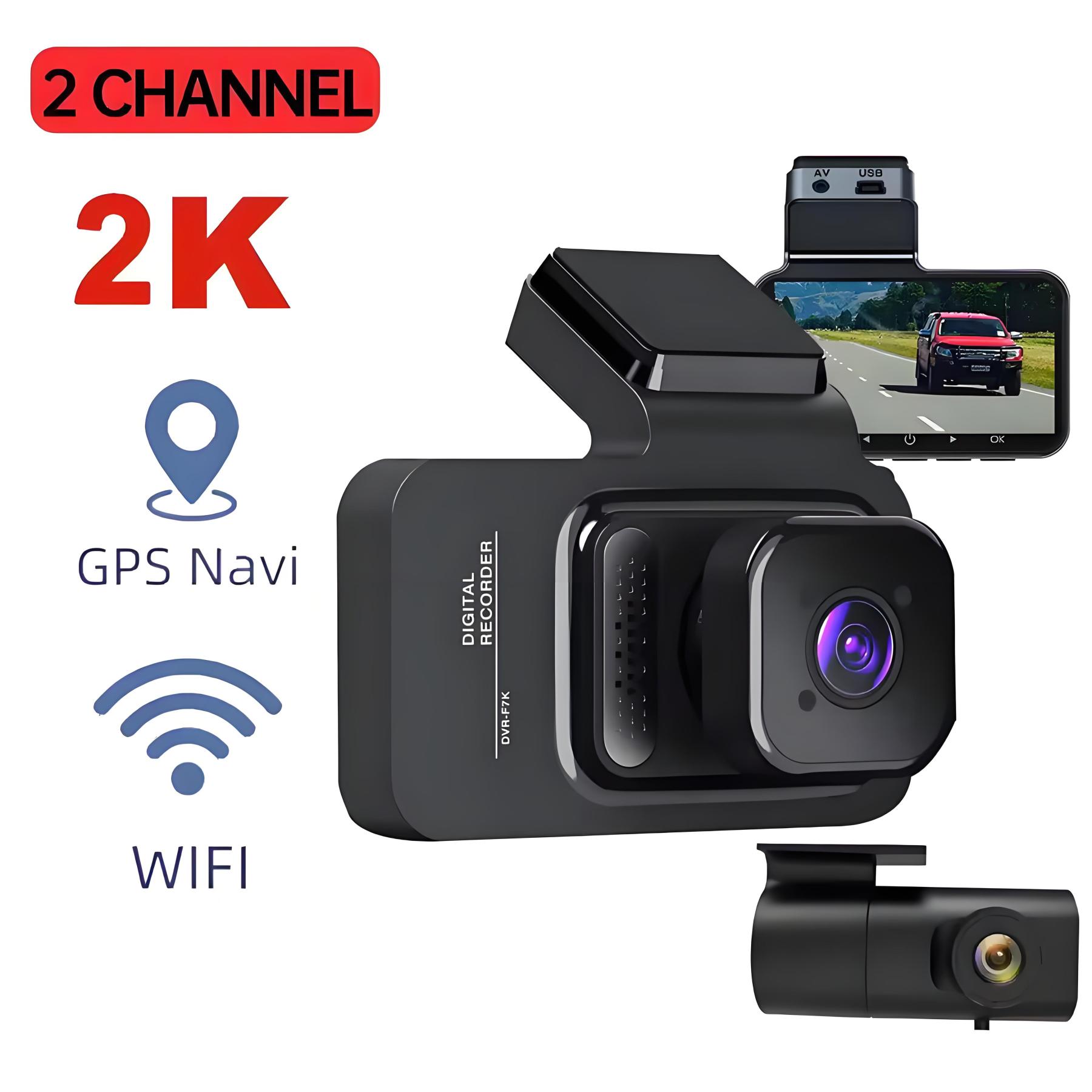 2 Channel Car DVR UHD 4K Dual Channel Dash Cam Front and Rear Camera 1