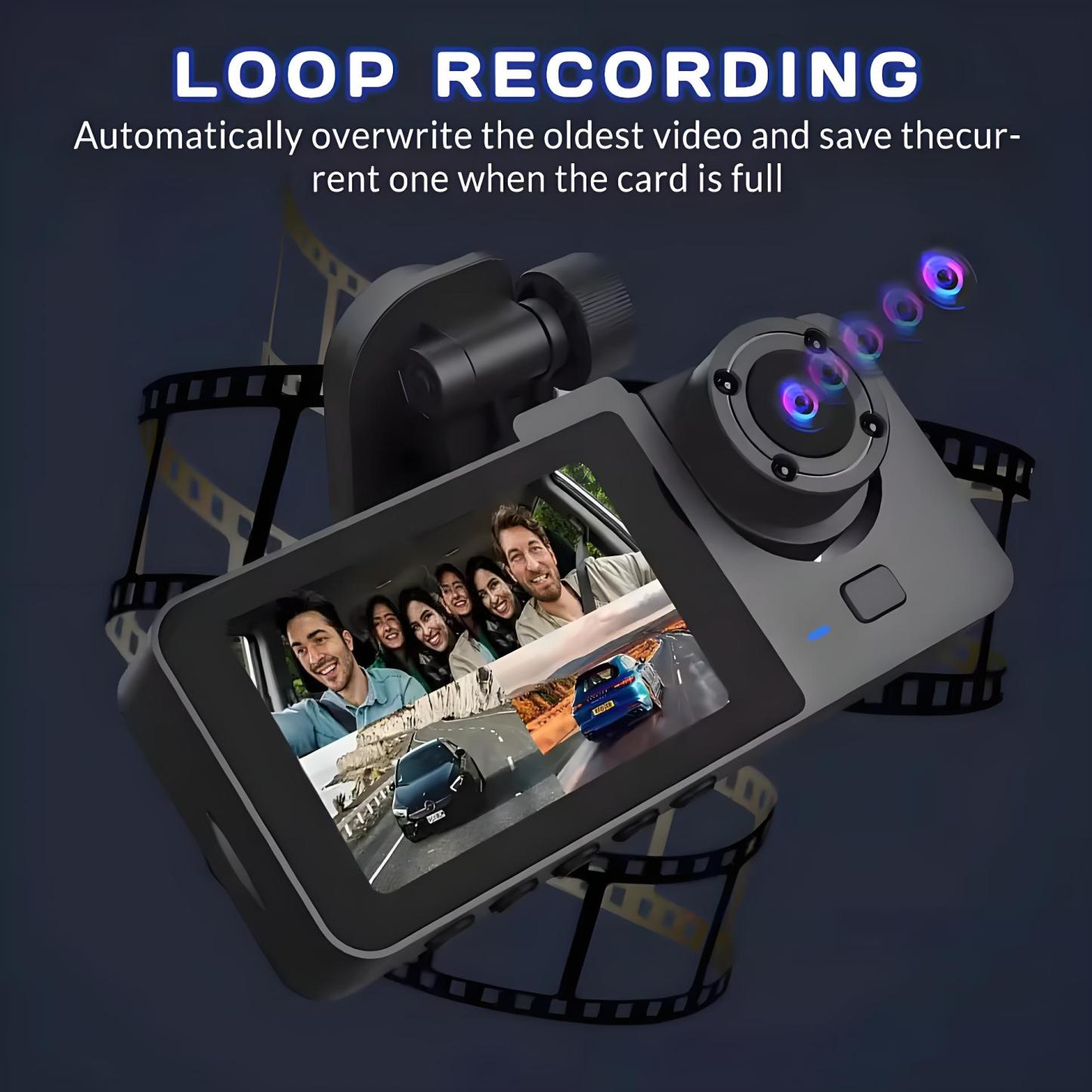 3 Channel Car DVR Camera Dash Cam HD 1080P 3-Lens Front /Rear /Inside Triple Wifi Car Camera Video Recorder Dashcam Camcorder