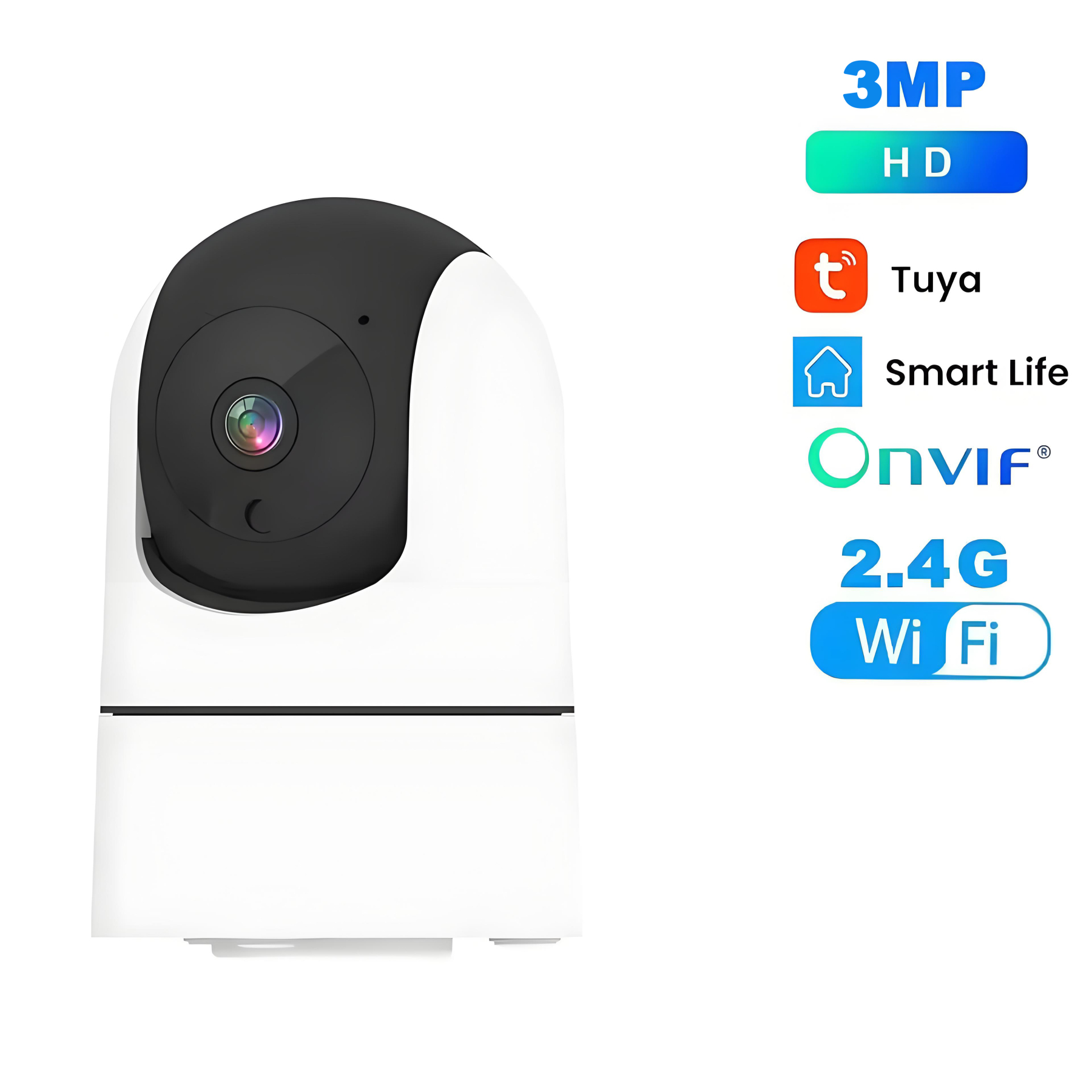 Tuya 5G/2.4G WiFi IP Camera Indoor 6MP Wireless Security Surveillance 