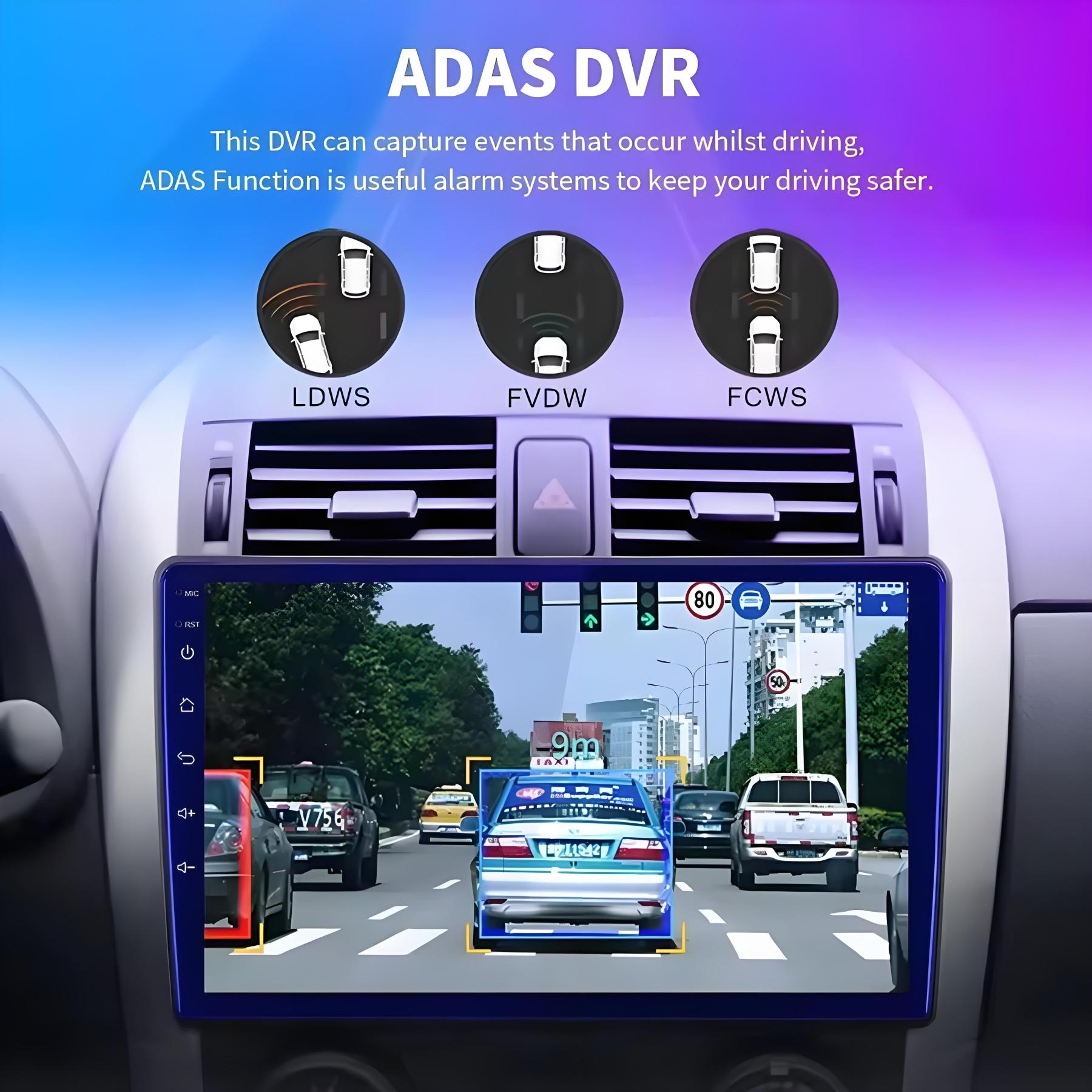 Car DVR Dash Cam Full HD 2K Dash Cam 2 Channel ADAS Car Camera 24H Parking Monitor Wifi APP Control Car Driving Video Recorder