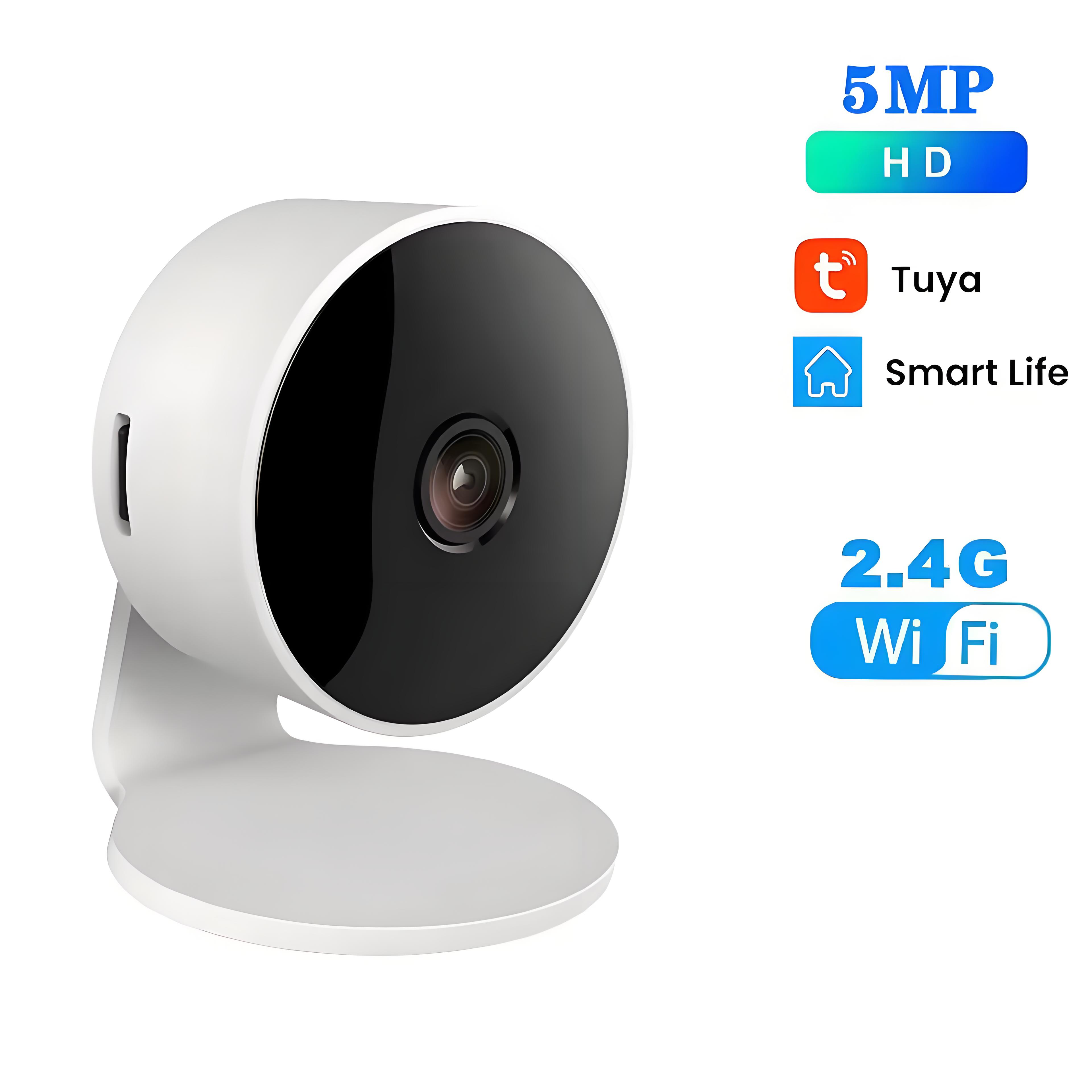 Tuya WiFi IP Camera Indoor 5MP Baby Monitor Two Way Talk Cam Motion Detection 1080P IR Night Vision Security Video Surveillance