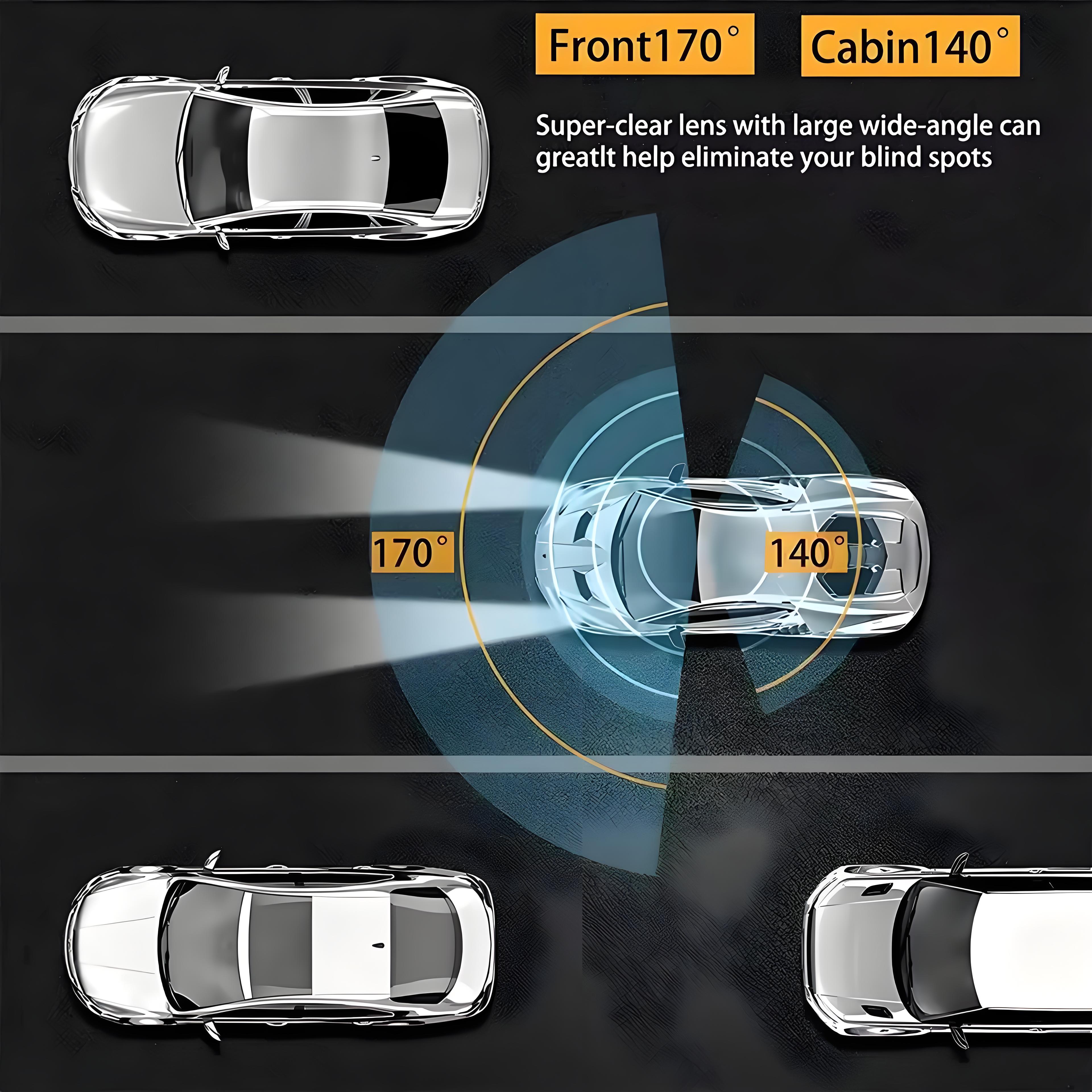 2K Dual Lens Dash Camera WiFi Car DVR HD1080p Dash Cam 24H Parking Monitor Night Vision Car Driving Video Recorder for All Cars