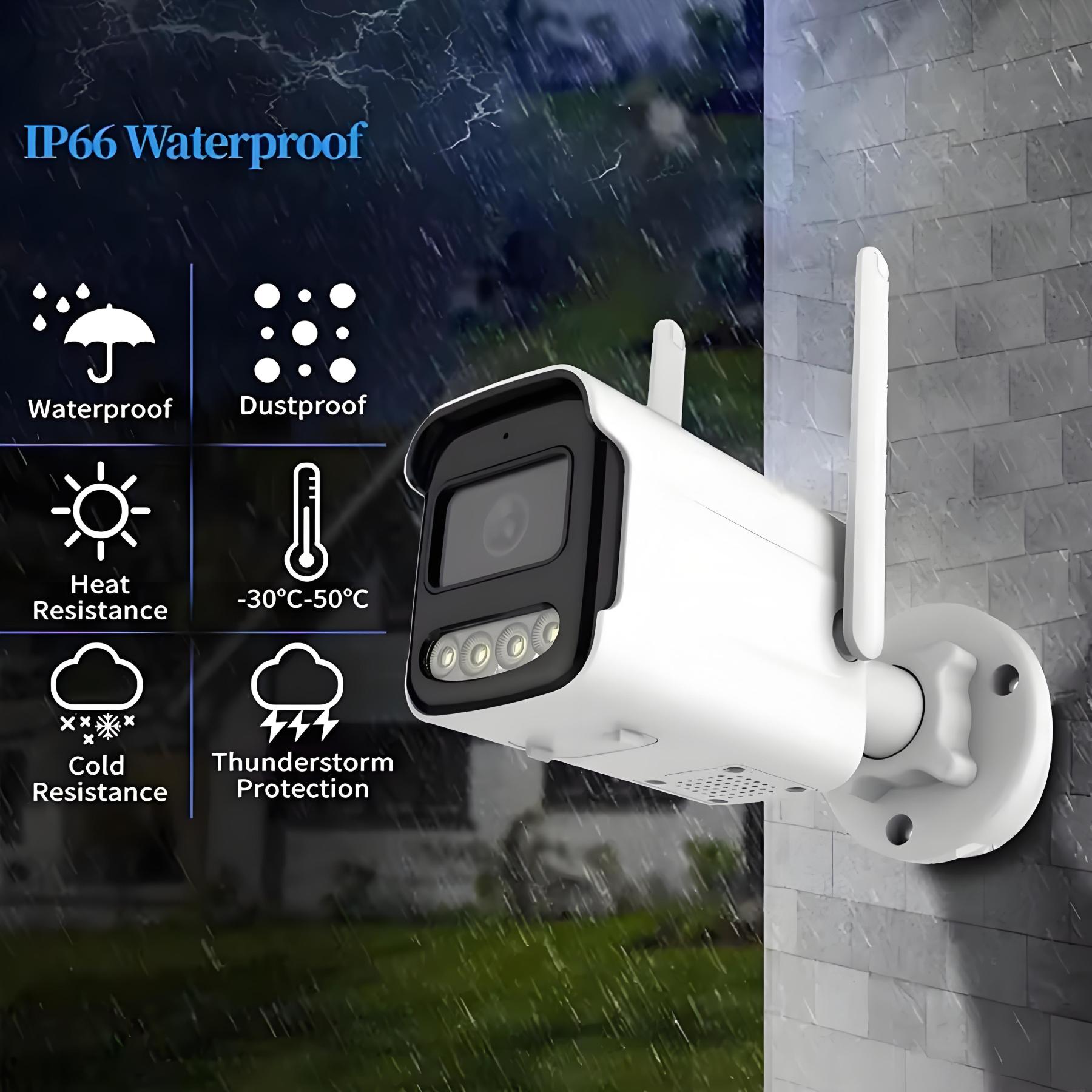 Tuya Wifi IP Camera Wireless HD 5MP AI Human Detect Camera CCTV Bullet Outdoor Surveillance Security Protection Waterproof Cam
