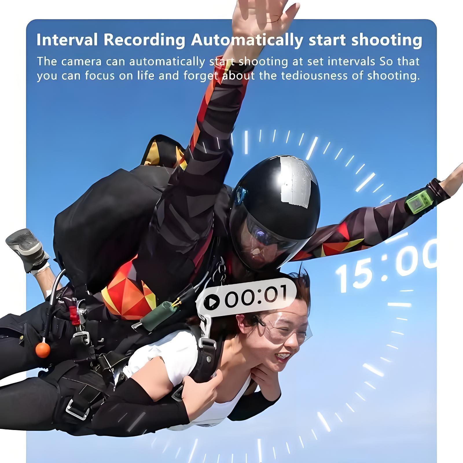 Thumb Camera 2.7K Mini Wifi Action Camera 180° Rotate Sport Cam DV Cycling Recorder Magnetic Attraction Outdoor Small Camcorder