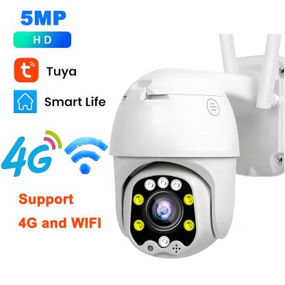 4G WiFi IP Camera Outdoor 5X Zoom Wireless Video Surveillance Cameras AI Tracking Security Protection UHD 5MP CCTV Camera