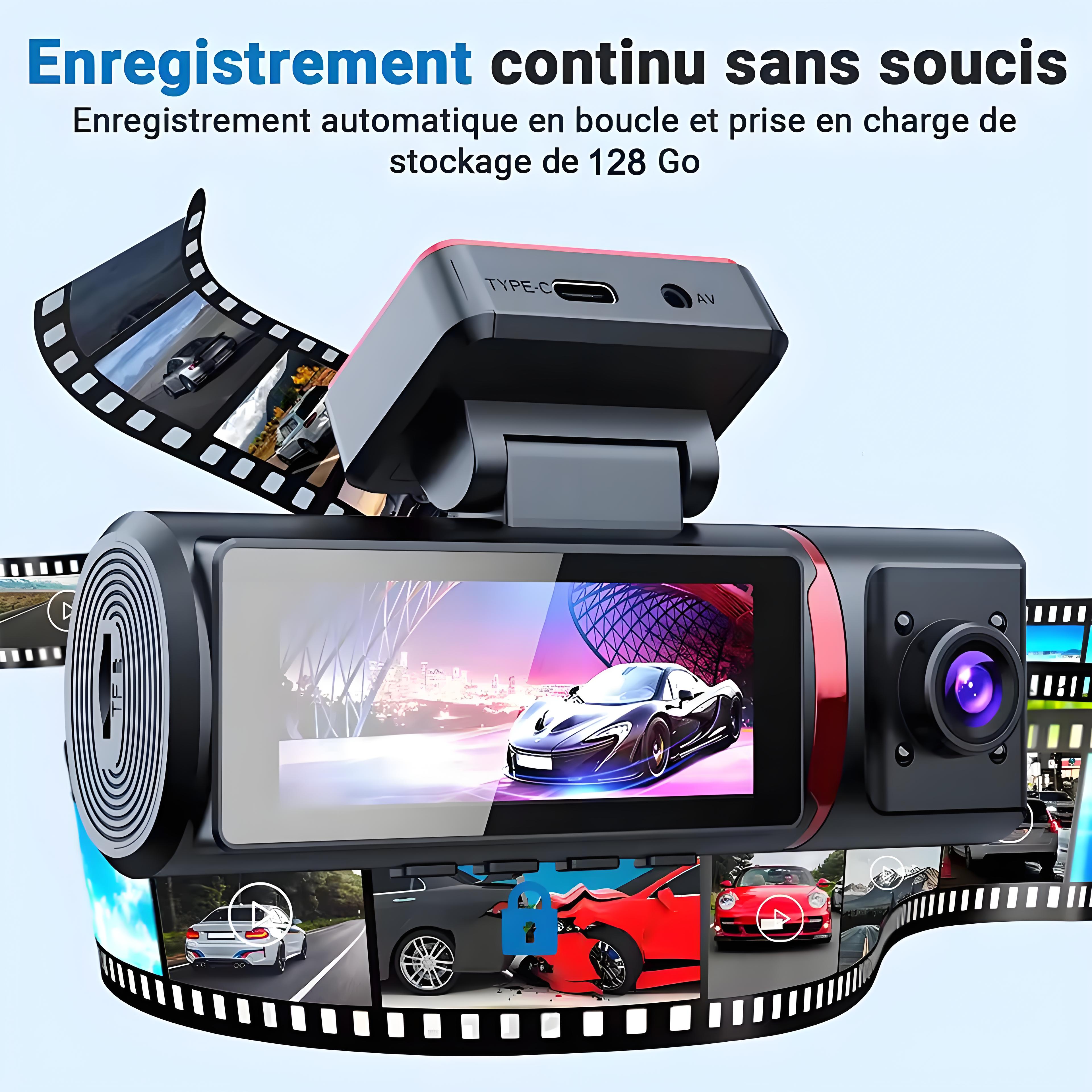 3 Camera Dashcam 4K GPS WIFI Front and Rear 3 Channel Car Dvr Dash Cam 24H Parking Monitor Video Registrator for Car Black Box