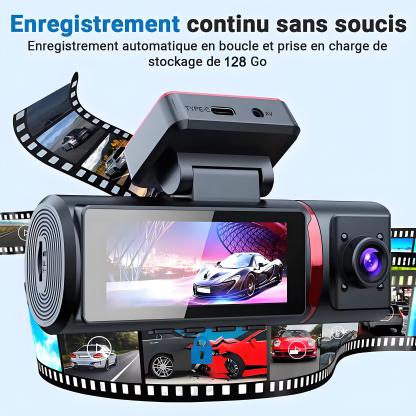 3 Camera Dashcam 4K GPS WIFI Front and Rear 3 Channel Car Dvr Dash Cam 24H Parking Monitor Video Registrator for Car Black Box