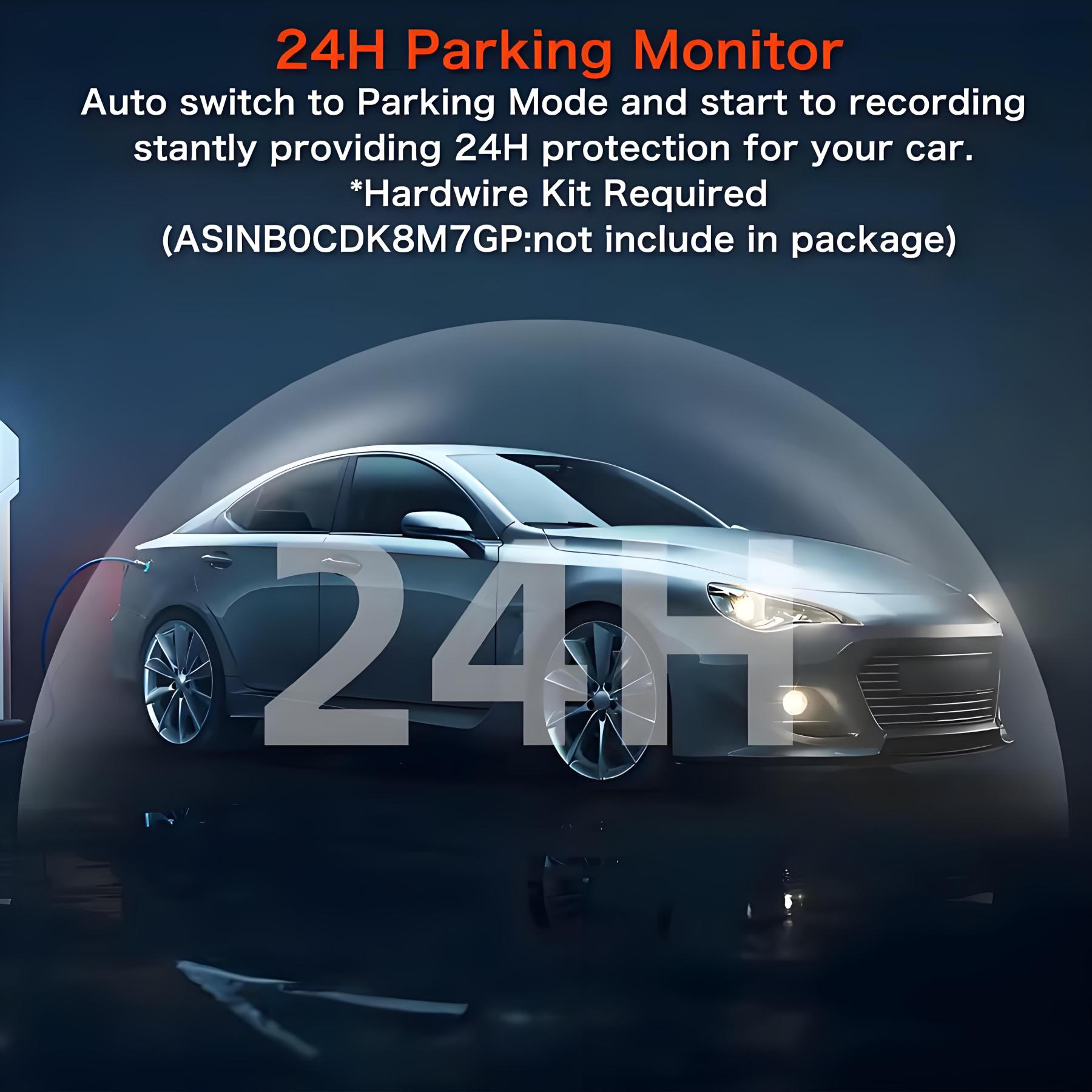  Dash Cam 4K WiFi GPS Dash Camera for Cars Mini Front Car DVR 24H Parking Mode G-Sensor Car Driving Video Recorder Loop Recording