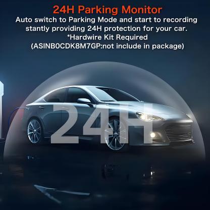  Dash Cam 4K WiFi GPS Dash Camera for Cars Mini Front Car DVR 24H Parking Mode G-Sensor Car Driving Video Recorder Loop Recording