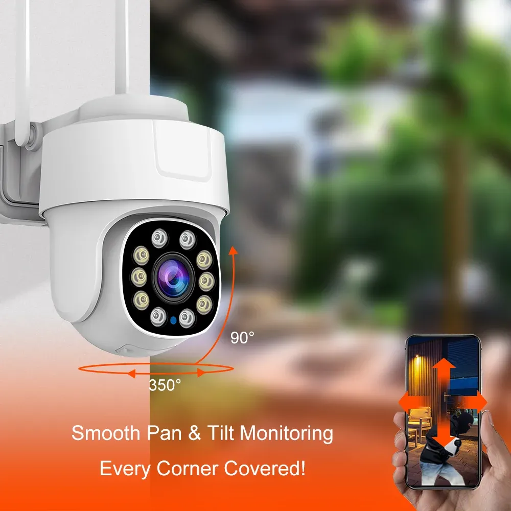 10X PTZ Zoom Wifi Camera Tuya Smart Outdoor Home Security Video Surveillance 5MP Wireless IP Cameras AI Automatic Human Tracking