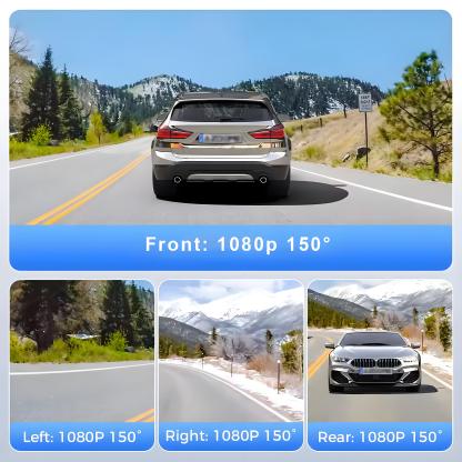 4*1080P 4CH Car DVR GPS 5G Wifi Built-in 128GB APP Control 24H Parking Monitor Night Vision Camera