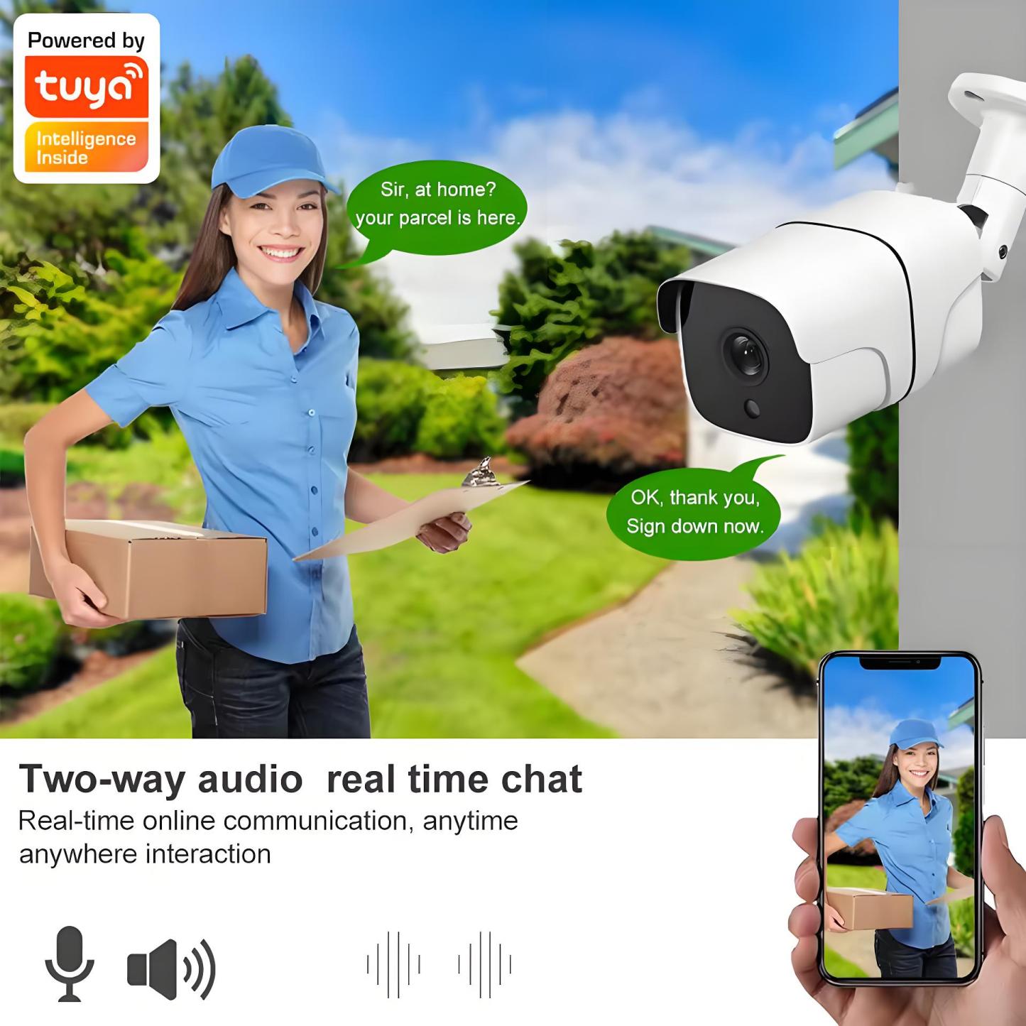 5MP Tuya 5G Wifi IP Camera Outdoor Bullet Smart Home Security Cameras Auto Tracking Color Night Vision Video Audio Surveillance