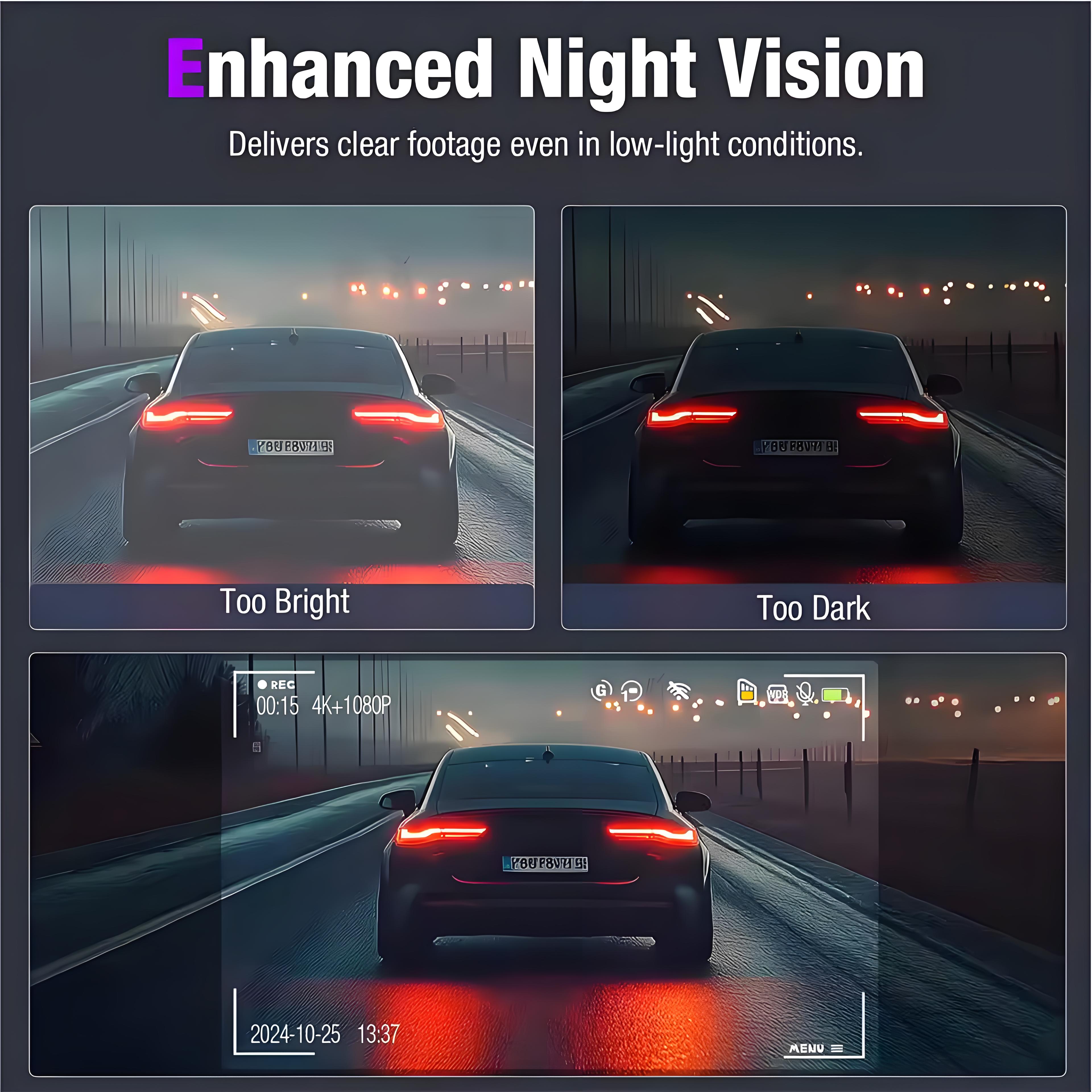 1080P Car DVR 3 Channel Dash Camera Front Inside Rear View WIFI Black Box for Cars Night Vision Video Recorder Car Accessories