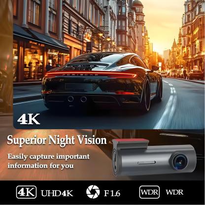  Dash Cam 4K WiFi GPS Dash Camera for Cars Mini Front Car DVR 24H Parking Mode G-Sensor Car Driving Video Recorder Loop Recording