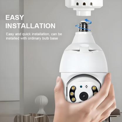 5MP Bulb Camera E27 WiFi Tuya Smart PTZ IP Security Camera CCTV Wireless Outdoor HD Video Surveillance Auto Tracking Monitoring