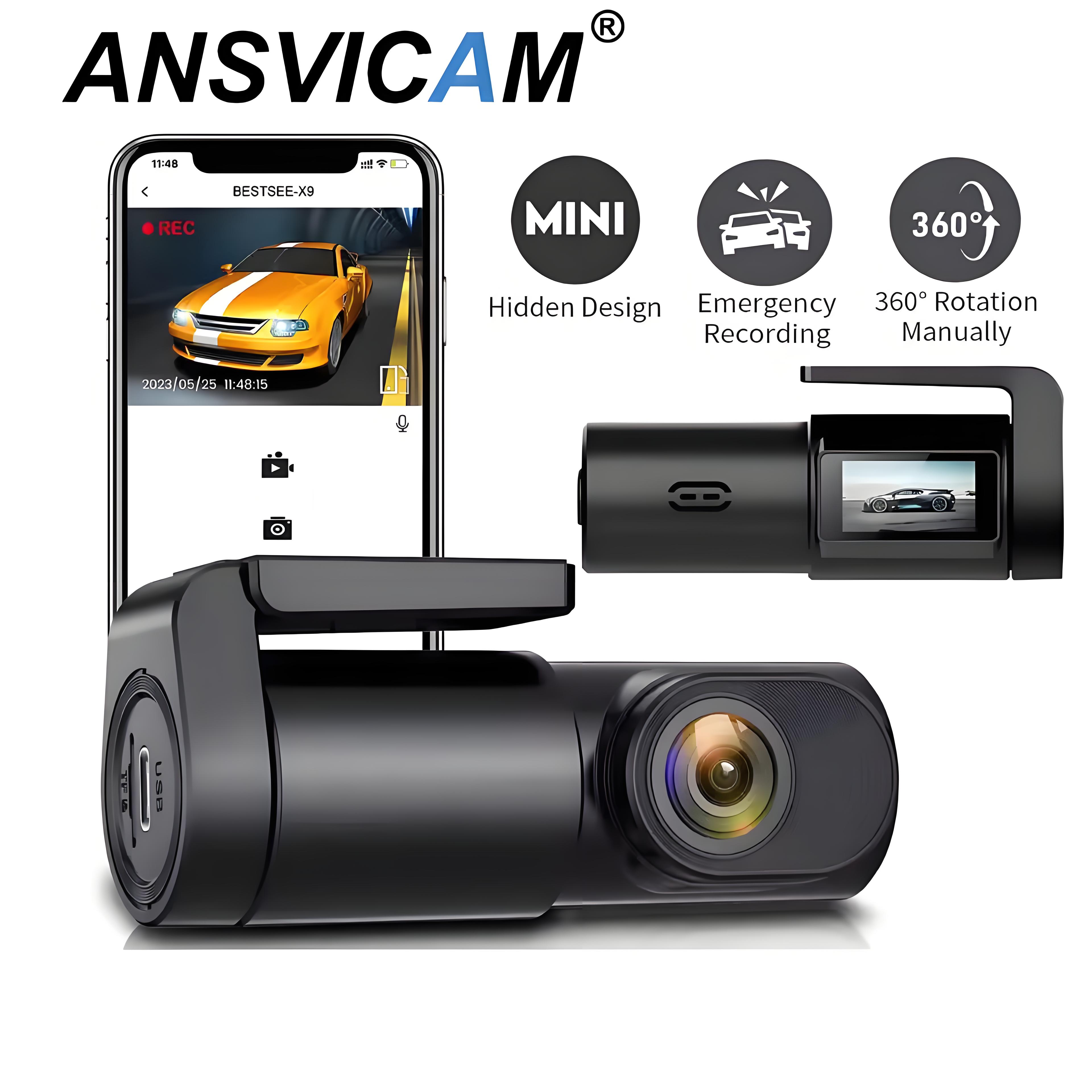 Car DVR Dash Cam FHD 1080P Mini Car Front Dash Camera 24H Parking Night Vision Auto Record Video Recording Dash Cam Camcorder