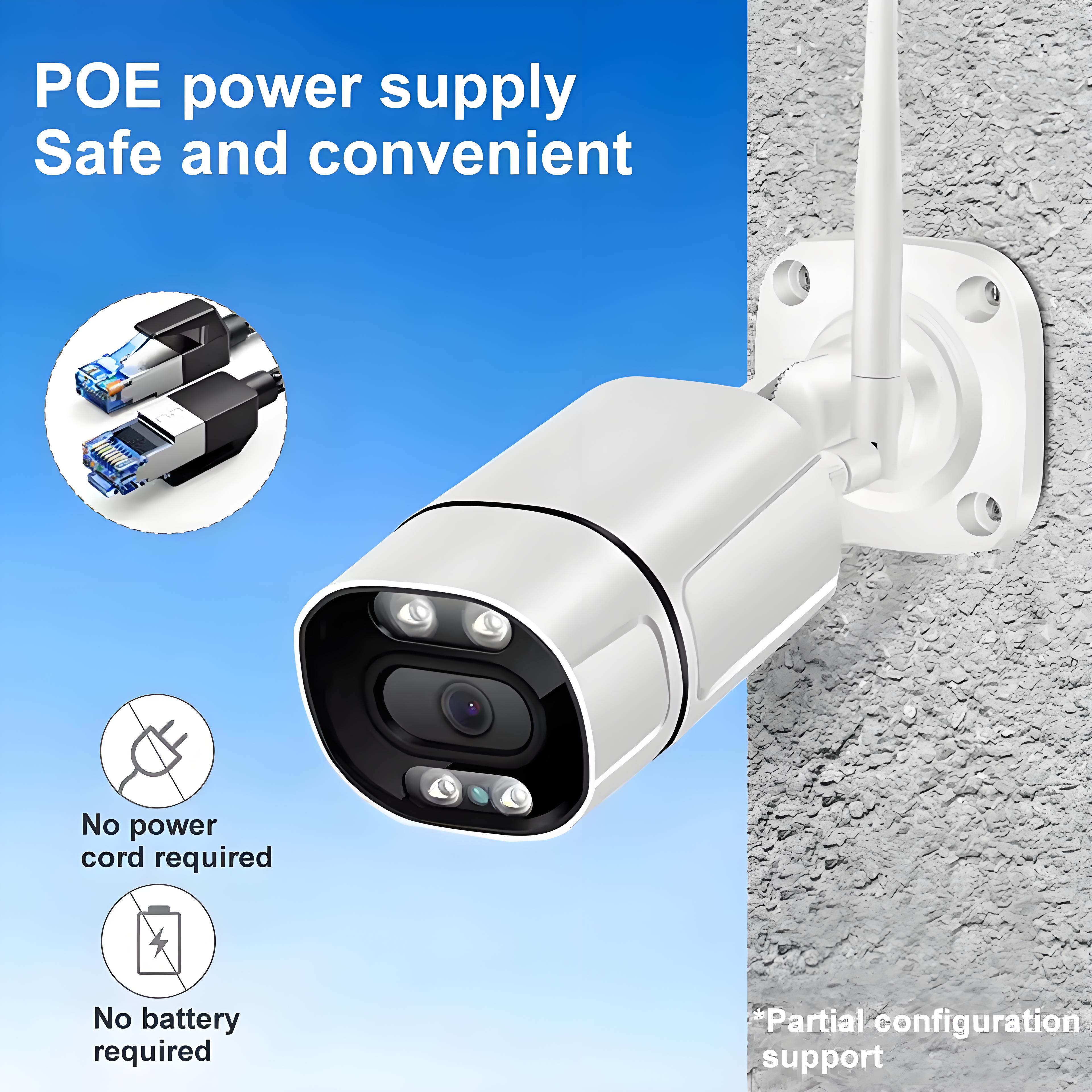 Tuya 5MP Wifi IP Camera Outdoor Wireless CCTV Bullet Security Camera Ai Human Detect HD Color IR Night Vision Audio Surveillance