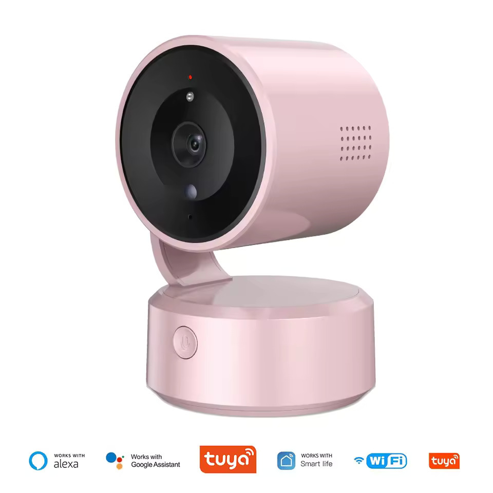 5MP WIFI Tuya Camera Two Way Talk Indoor Baby Monitor 4X Zoom PTZ 360° Surveillance Cameras Support Alexa Google Smart Life