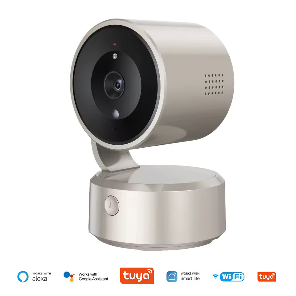 5MP WIFI Tuya Camera Two Way Talk Indoor Baby Monitor 4X Zoom PTZ 360° Surveillance Cameras Support Alexa Google Smart Life