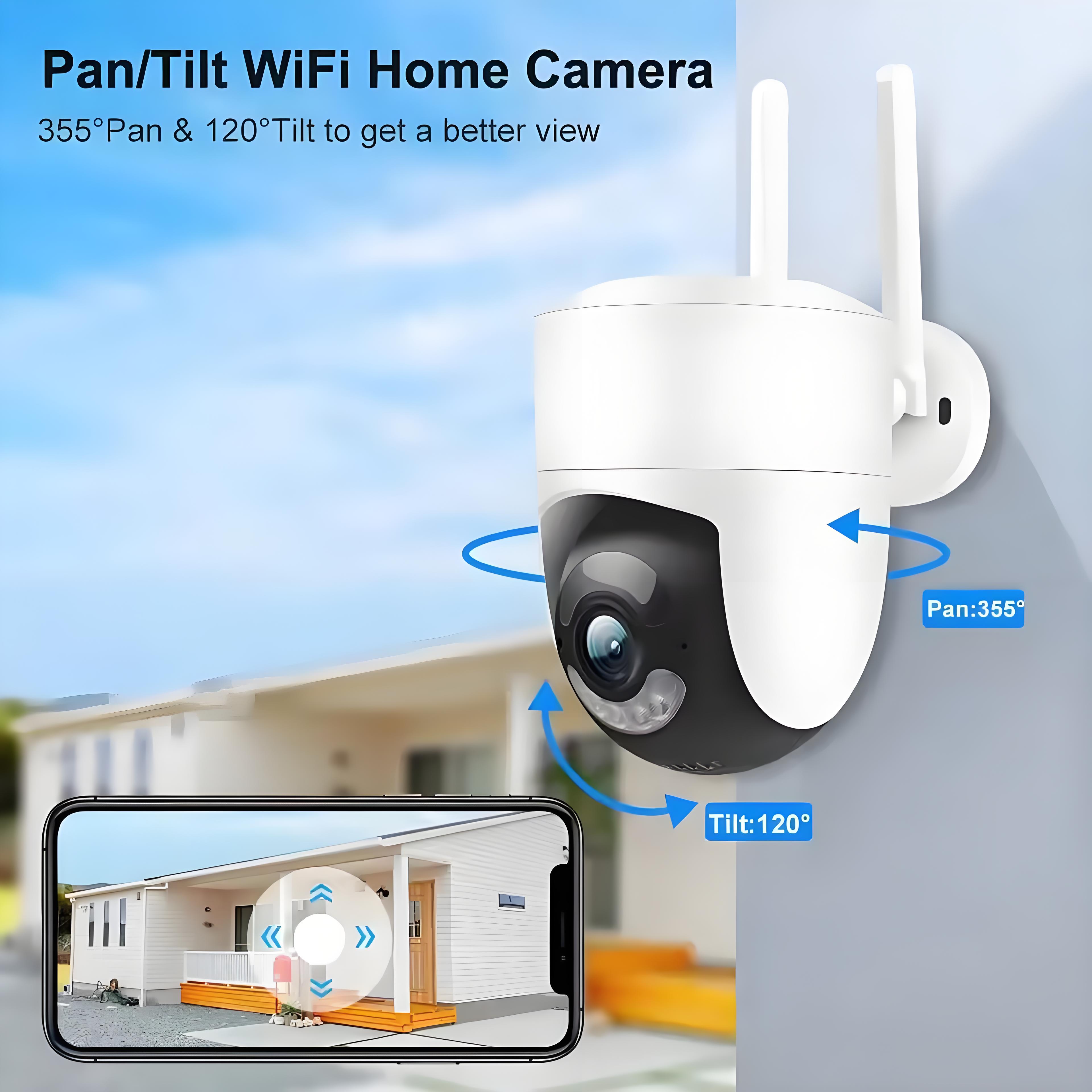 Tuya 5G WIFI Camera 6MP Outdoor PTZ Security Protection Camera CCTV Video Surveillance Motion Detection Color Night Vision Cam