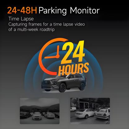 4K WIFI Dual Lens Dash Cam UHD Video Recording Car Camera DVR IR Night Vision Support GPS 24H Parking Wide Angle Car DVR Camera