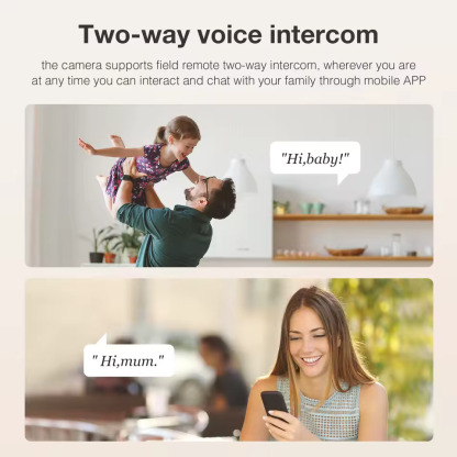 4K 8MP Tuya Dual Lens PTZ WIFI Camera Indoor HD Dual Screen Ai Human Auto Tracking Security Surveillance PIR Human Detection Cam