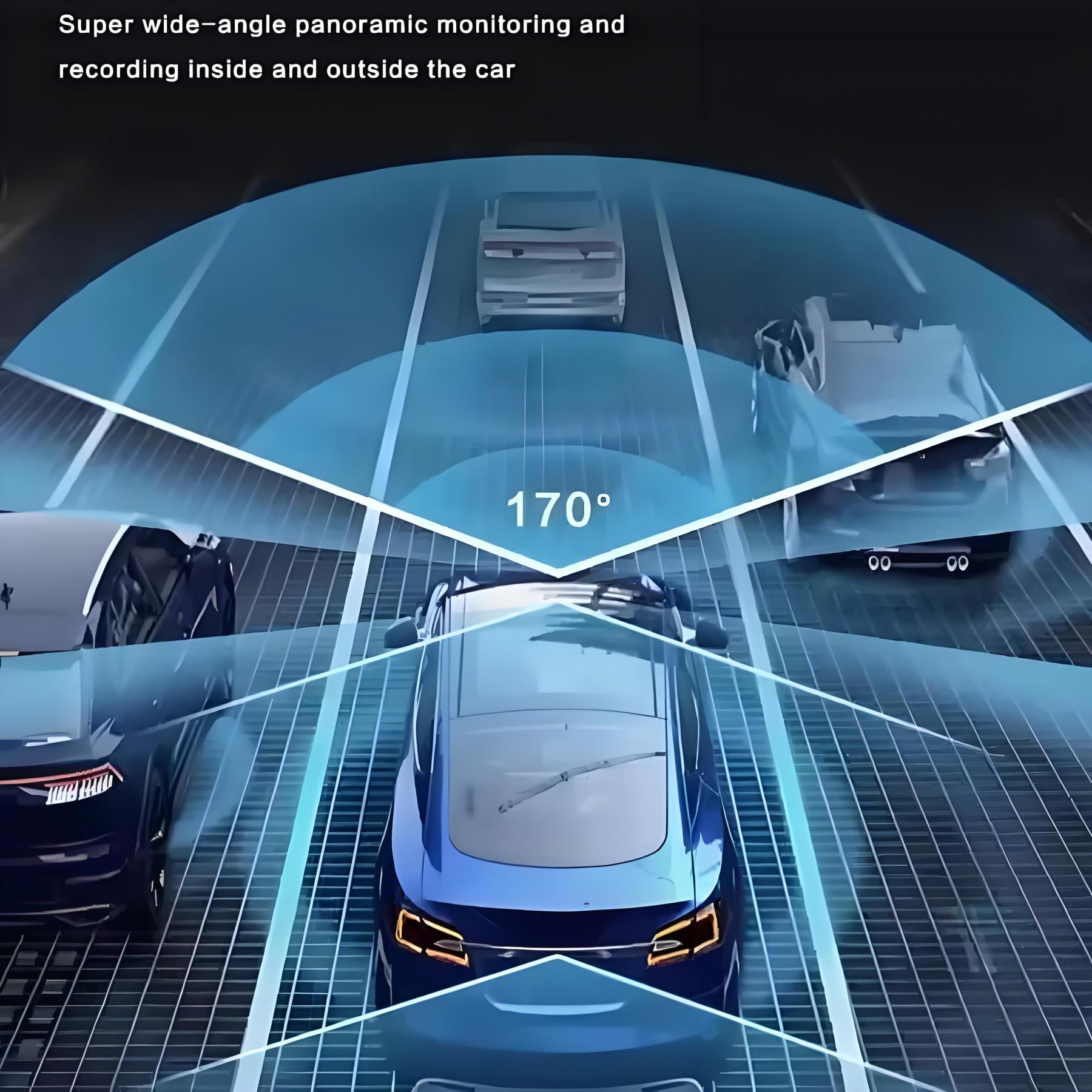 3 Channel Car DVR UHD 4K 3-Lens Inside Vehicle Dash Cam Three Way Camera DVRs Recorder Video Registrator GPS Dashcam Camcorder