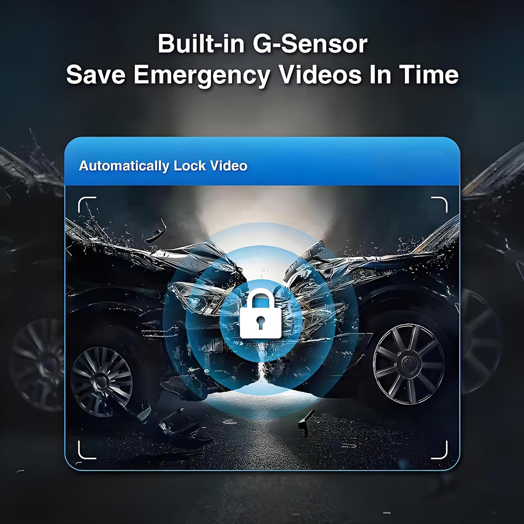 4K Dual Camera Dash Cam for Cars Dual-channel Record External GPS ADAS Car DVR 24H Parking Monitoring 1080P HD Rear Cam Recorder